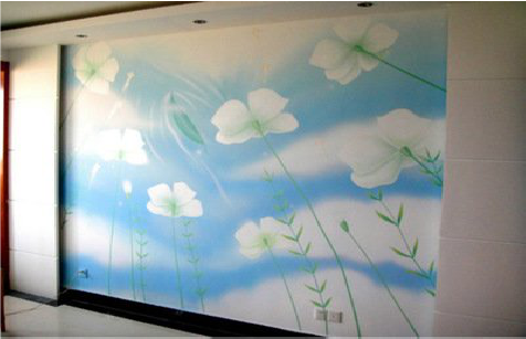 三门画墙绘怎么画好白云的蓬松感?