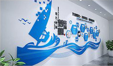 三门海浪主题文化墙如何设计？