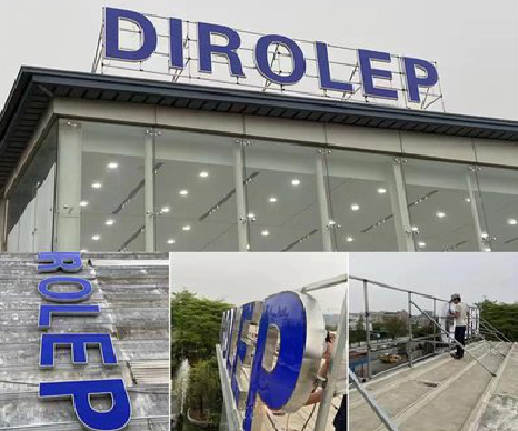 三门楼顶发光字安装的注意事项。